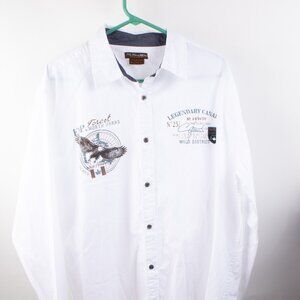 Atlas For Men Canada National Parks Wild District Men's XL White Long Sleeve